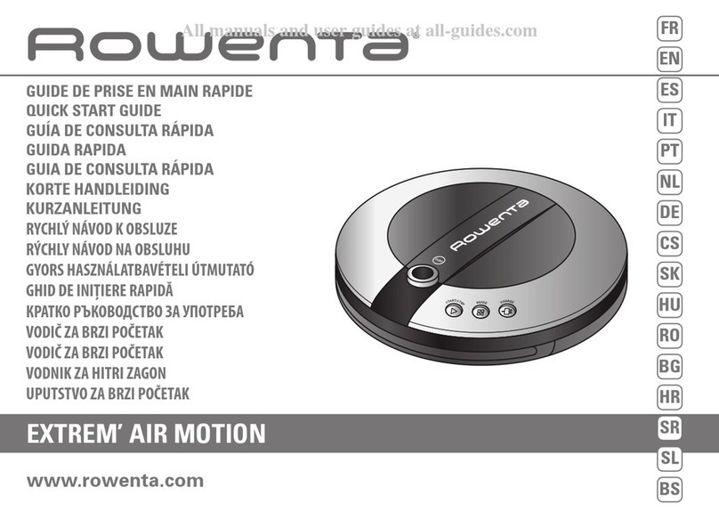 Rowenta Extrem'Air Motion User manual