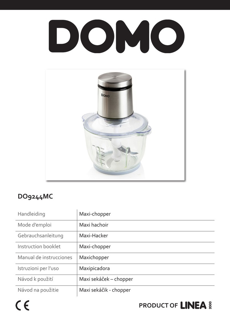 Linea 2000 DOMO Maxi-chopper User manual