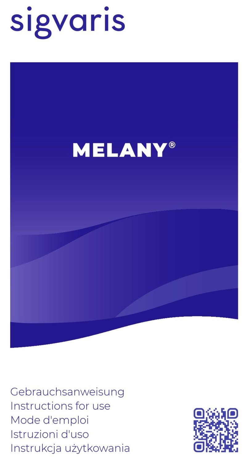SIGVARIS MELANY User manual SIGVARIS MELANY User manual