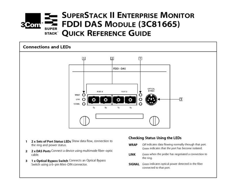 3Com SuperStack II 3C81665 User manual