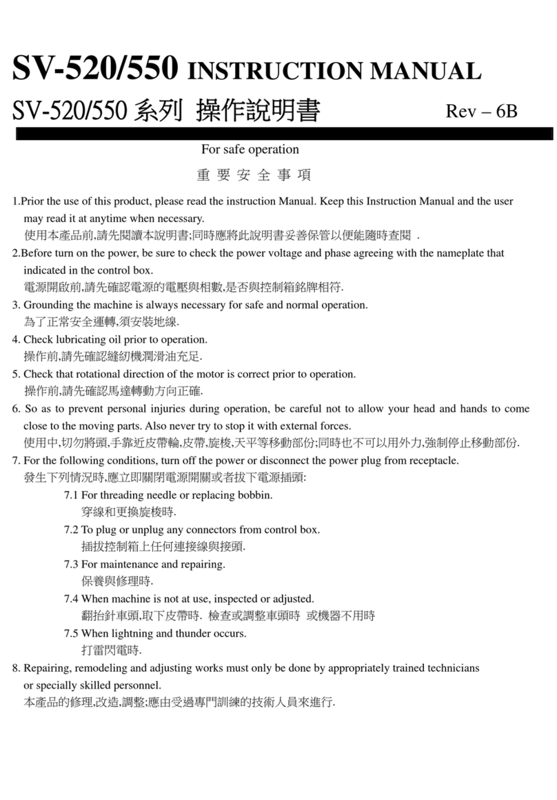 ISM SV-520 instruction manual