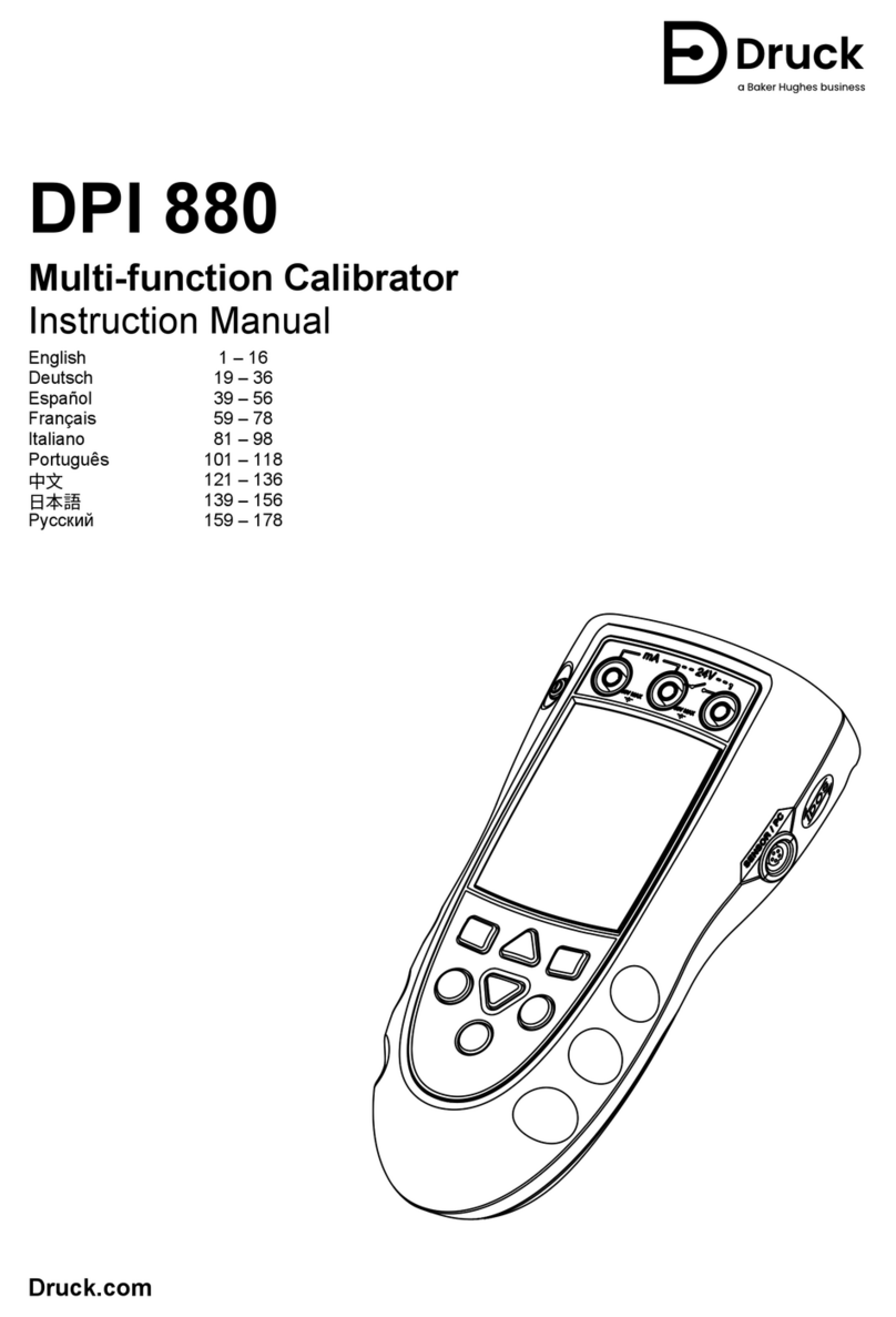 Baker Hughes Druck DPI 880 instruction manual
