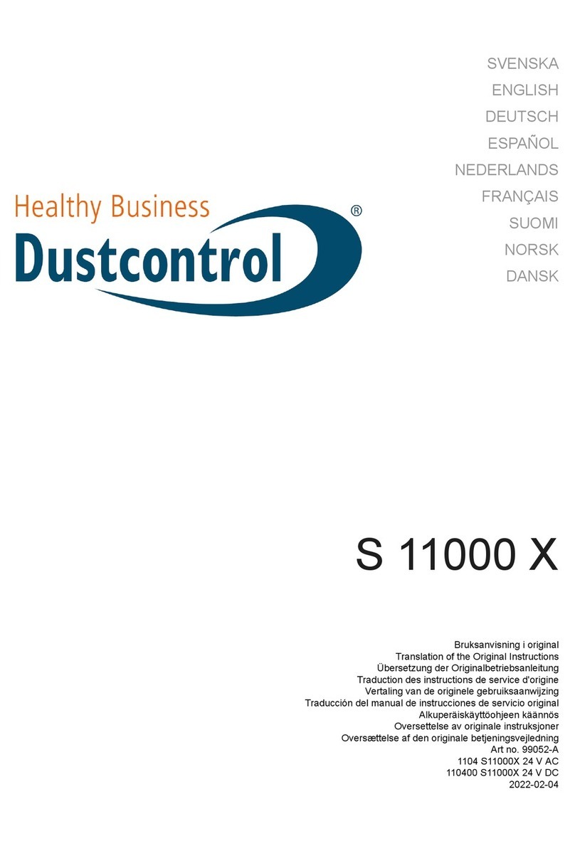 Dustcontrol S 11000X Translation of the original instructions