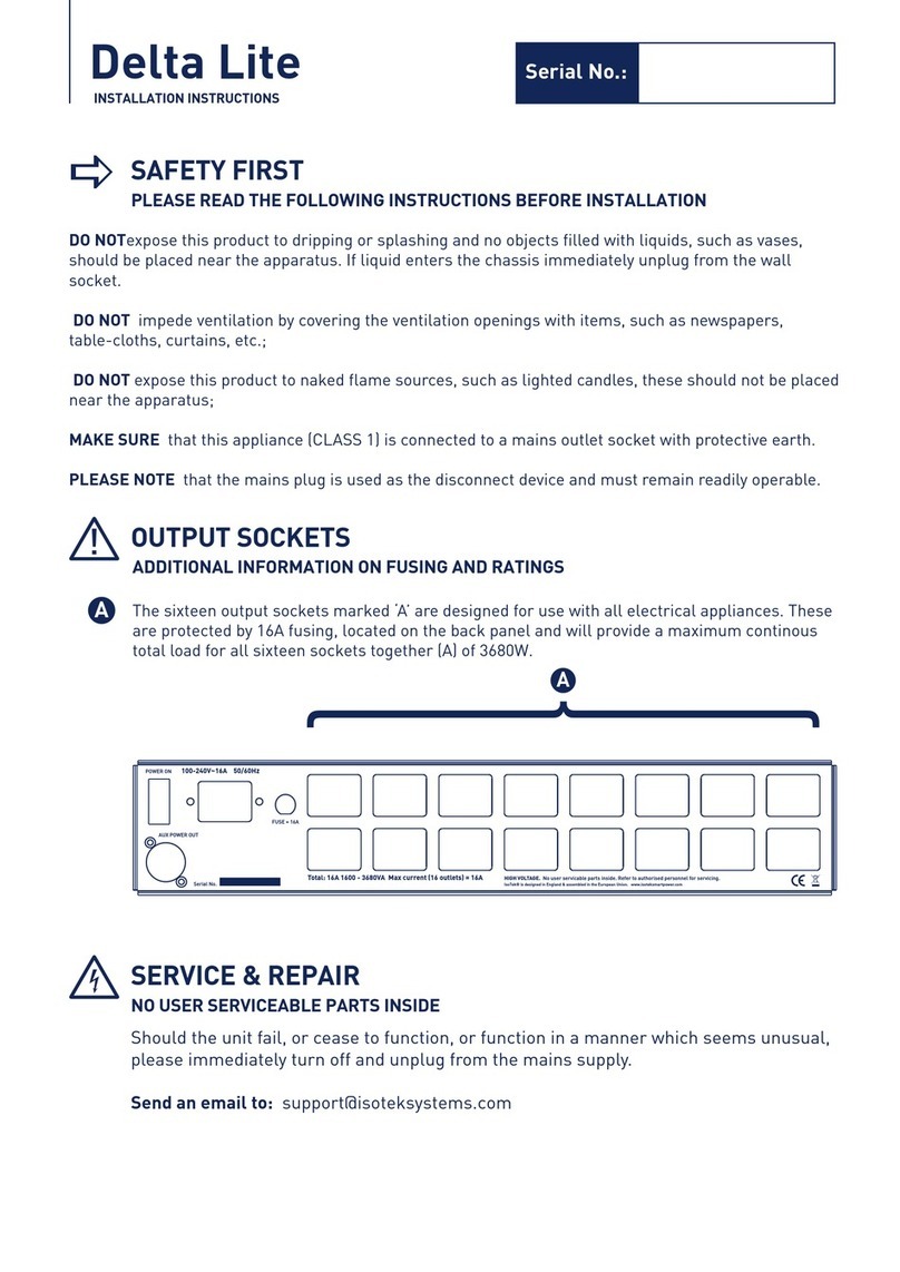 Isotek Delta Lite installation instructions