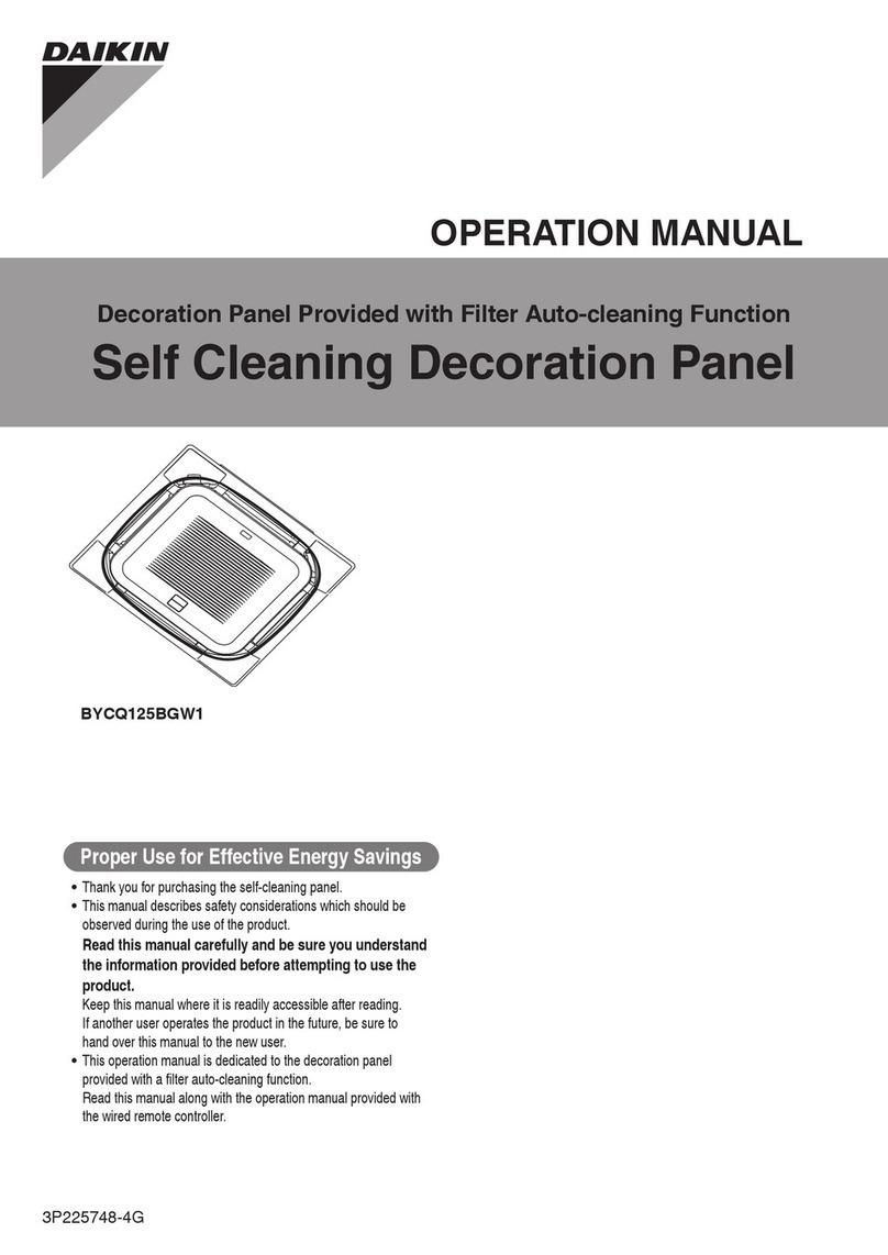 Daikin BYCQ125BGW1 Operation manual Daikin BYCQ125BGW1 Operation manual