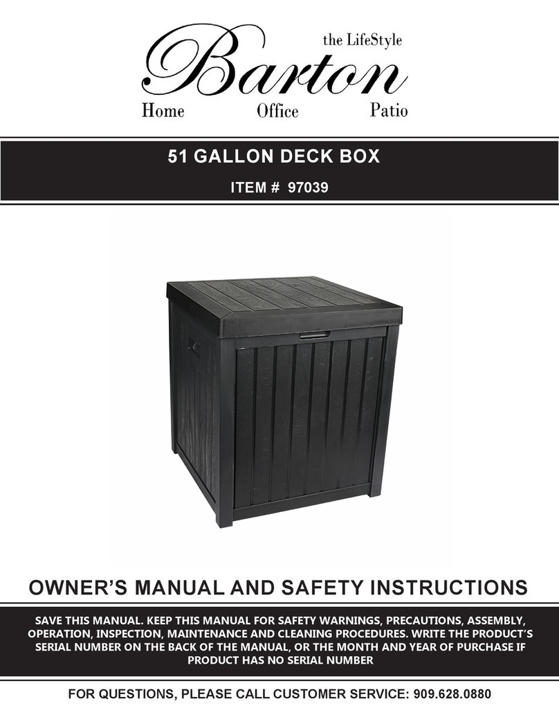 Barton 97039 Owner's manual and safety instructions