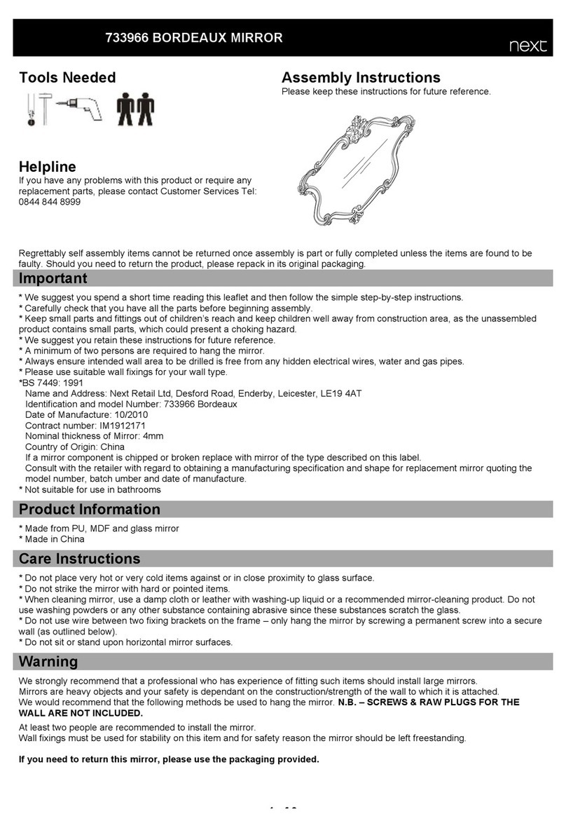 Next BORDEAUX 733966 User manual