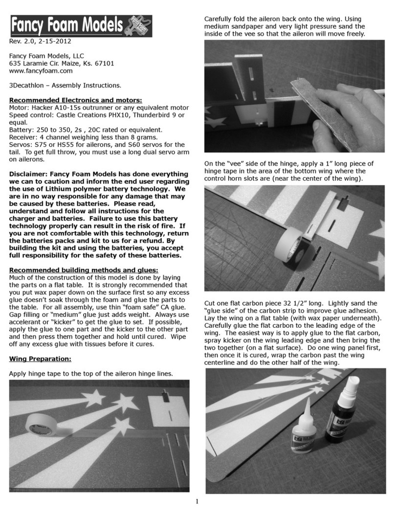 Fancy Foam Models IndoorDepron001 User manual Fancy Foam Models IndoorDepron001 User manual