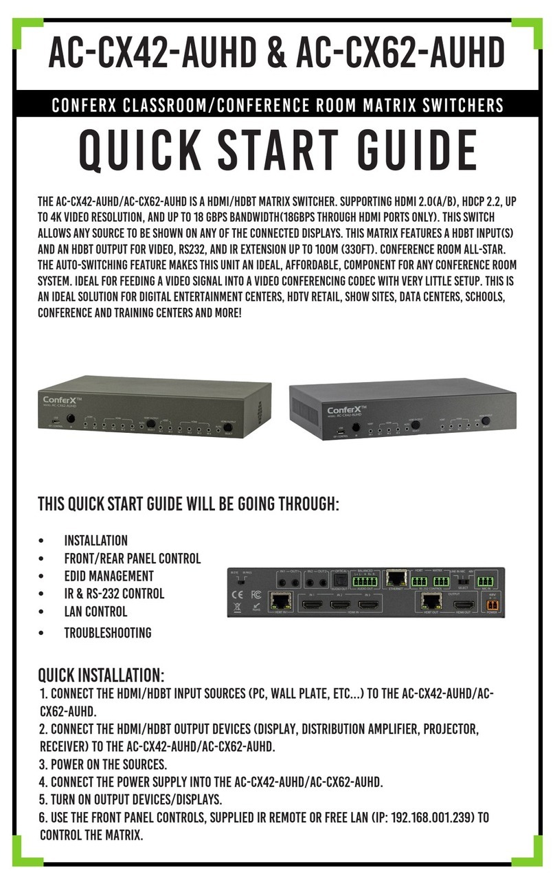 AVPro Edge AC-CX42-AUHD quick start guide