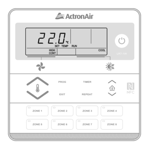 ActronAir LR7-1W quick start guide