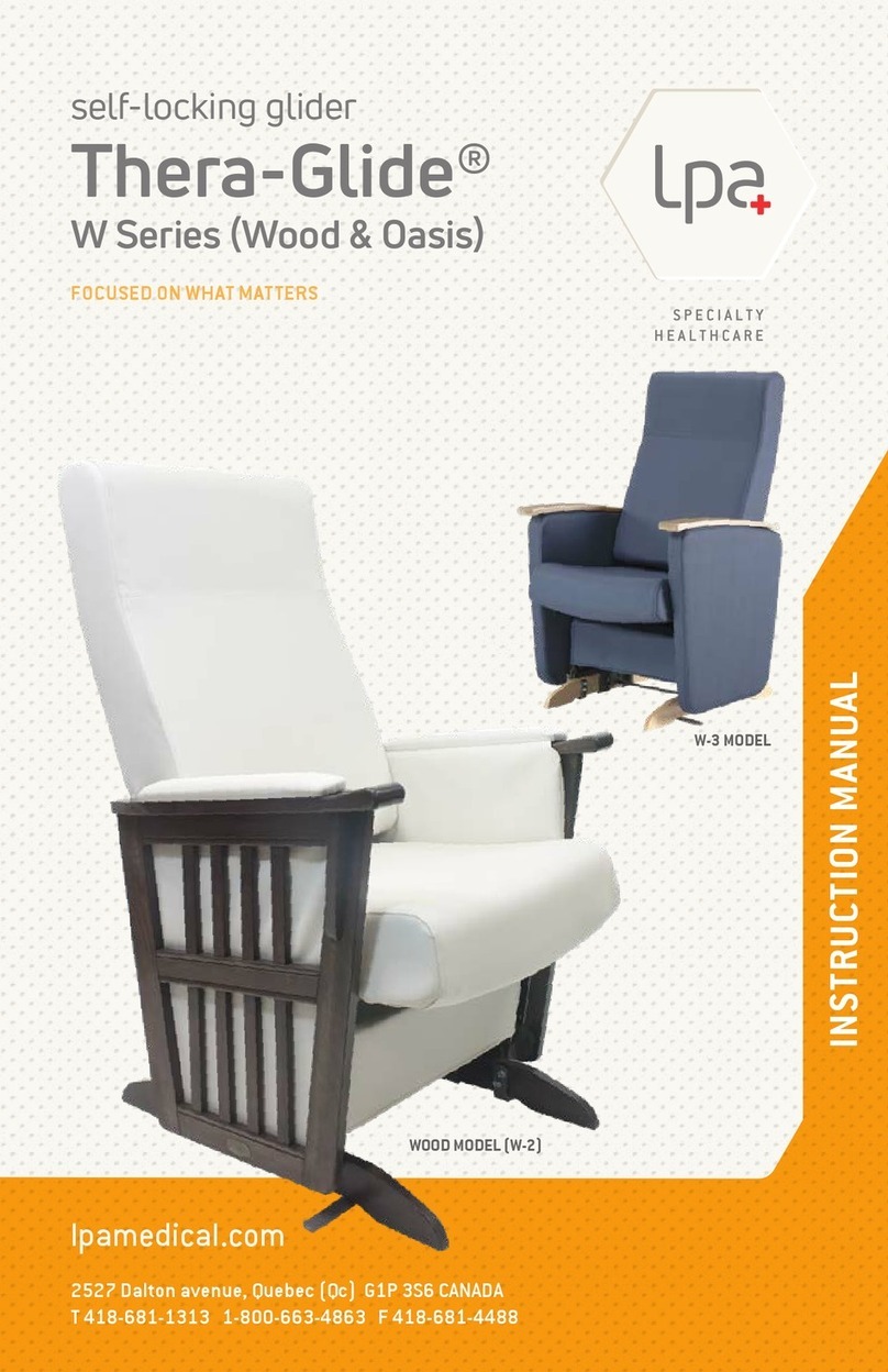 LPA Medical Thera-Glide W Series instruction manual