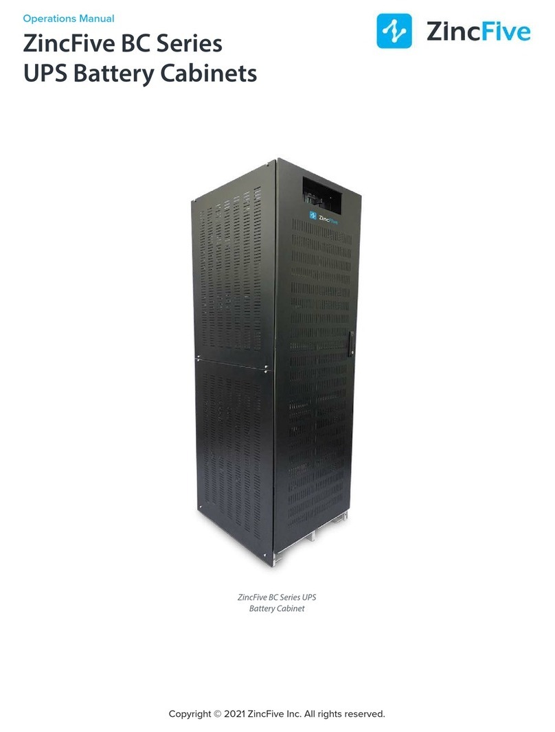 ZincFive BC Series Operation manual
