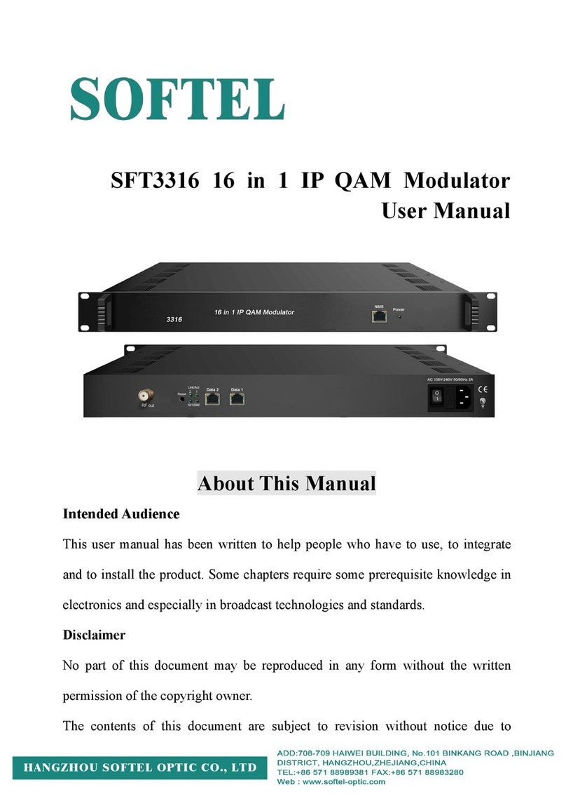 Softel SFT3316 user manual