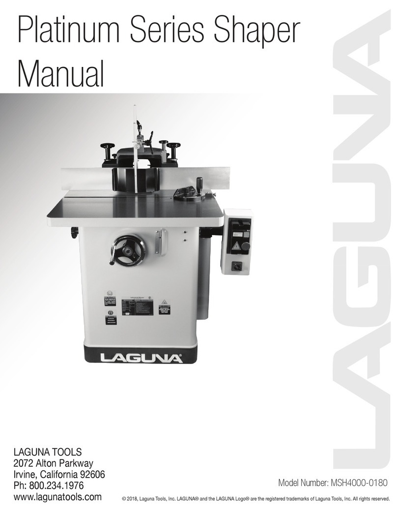 Laguna Tools Platinum Series manual