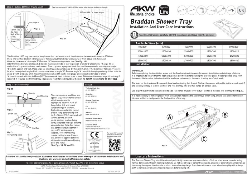 Akw Braddan 16472W Installation guide
