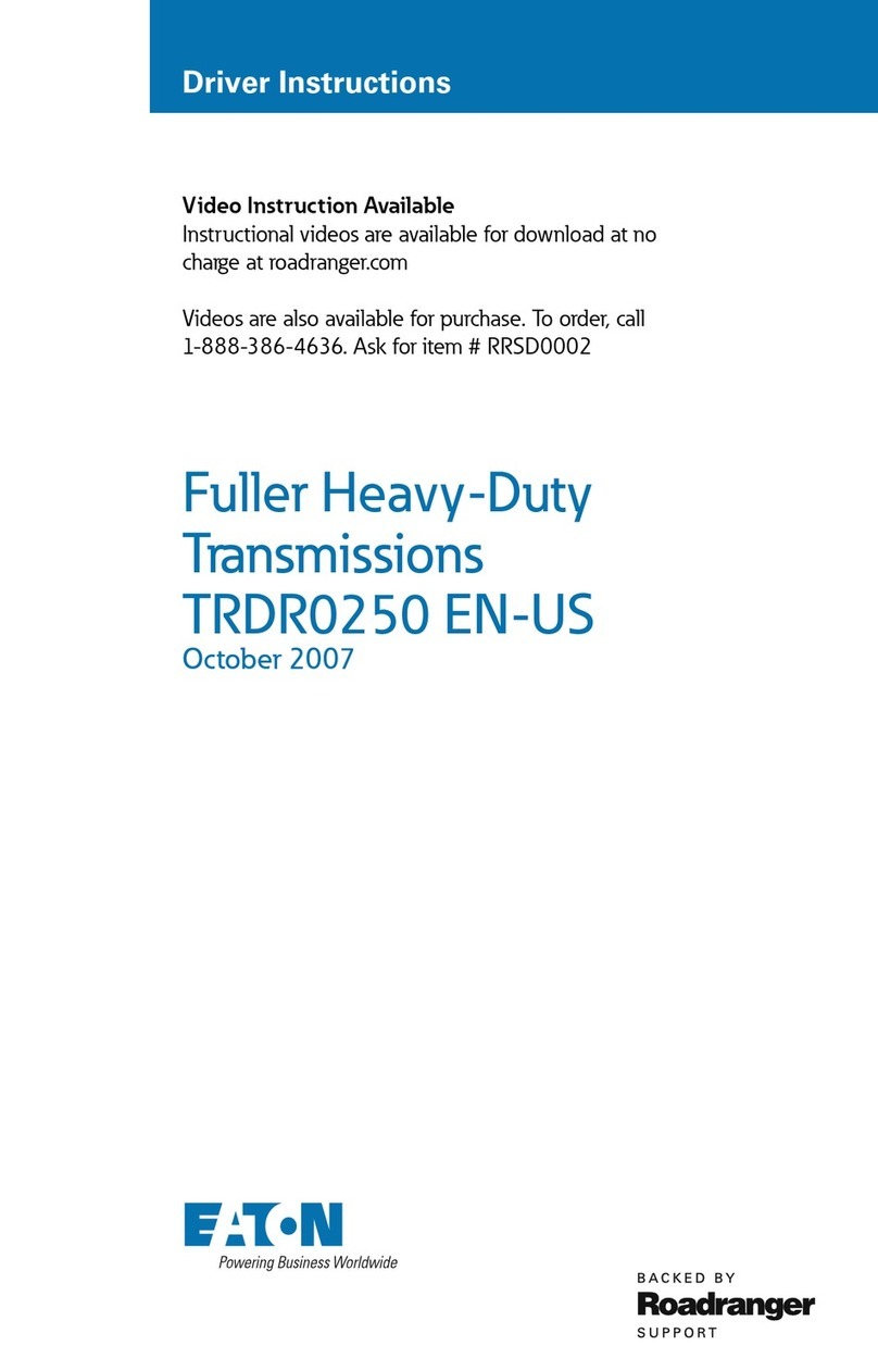 Eaton Roadranger TRDR0250 instructions Eaton Roadranger TRDR0250 instructions