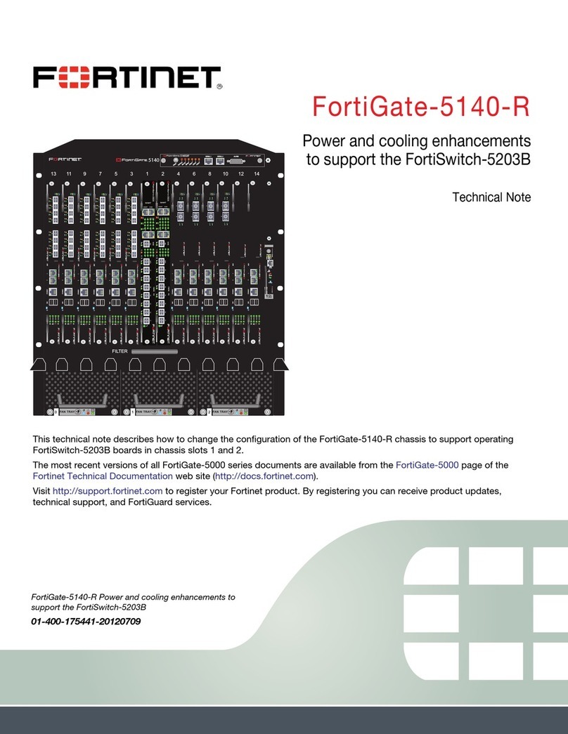 Fortinet FortiGate-5140-R quick start guide