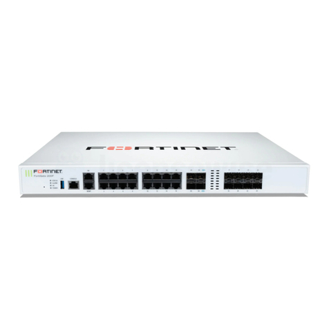 Fortinet FortiGate 200F Series manual