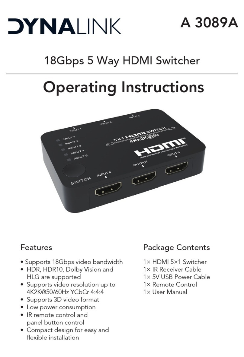 Dynalink A 3089A operating instructions