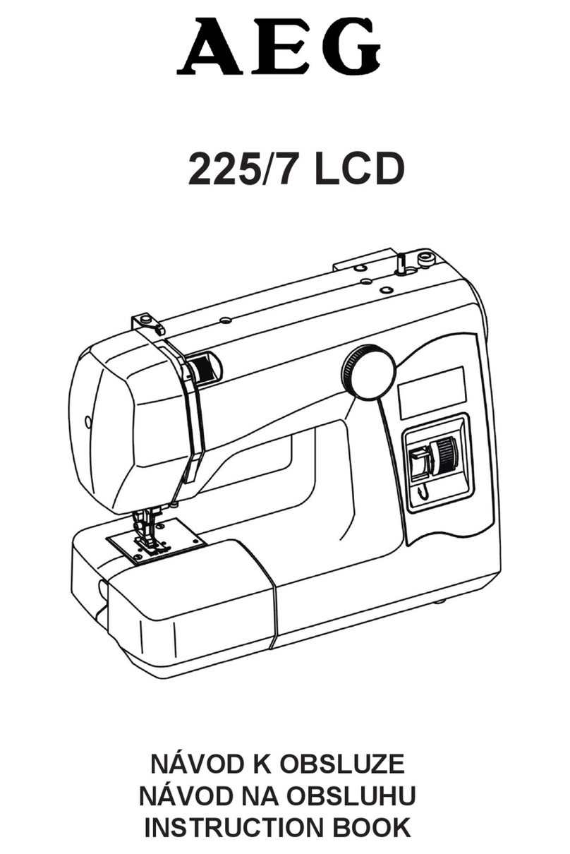 AEG 225/7 LCD Instruction book