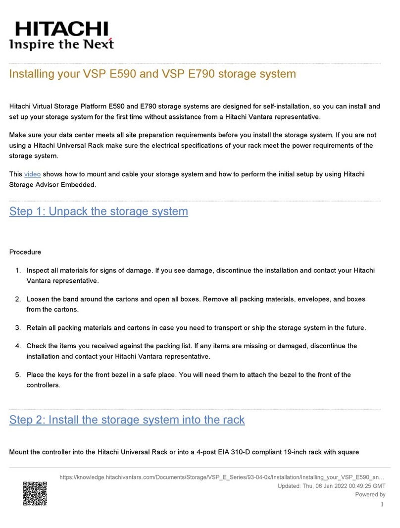 Hitachi VSP E590 Instruction Manual Hitachi VSP E590 Instruction Manual