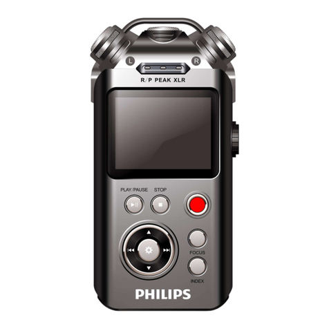 Philips Voice Tracer VTR8800 User manual Philips Voice Tracer VTR8800 User manual