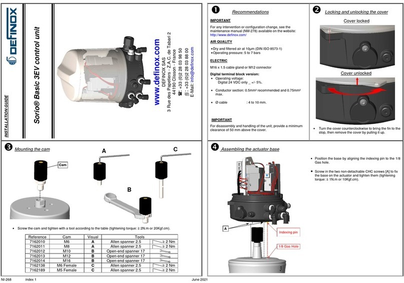 Definox Sorio Basic 3EV User manual