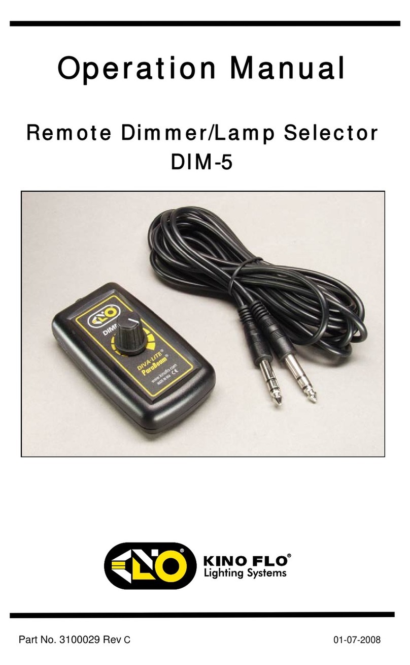 Kino Flo DIM-5 User manual