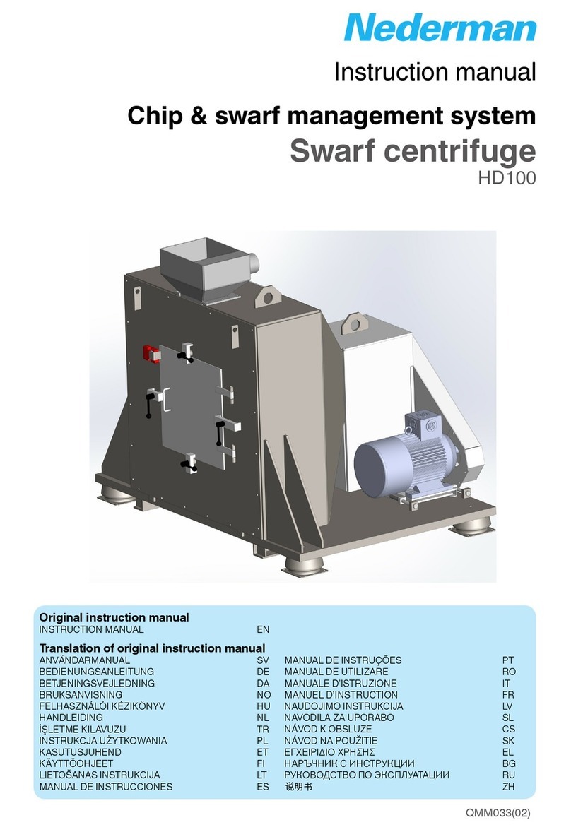 Nederman HD100 User manual