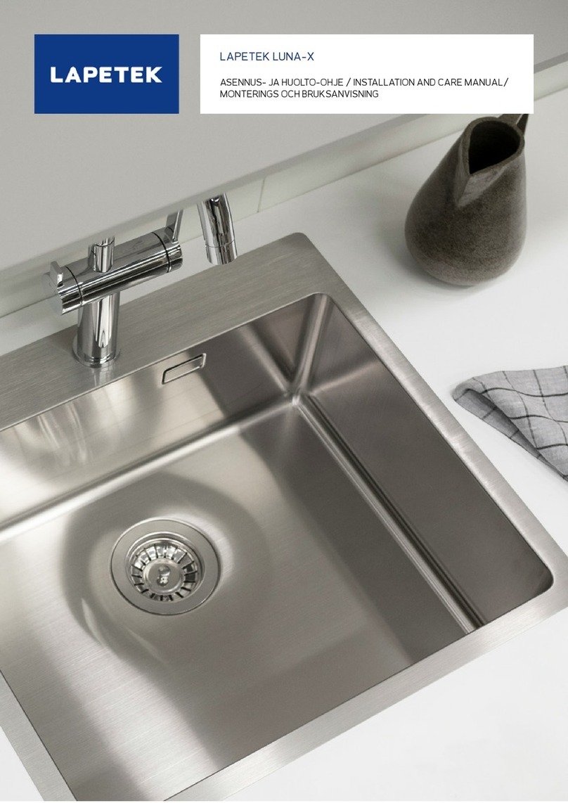 Lapetek LUNA-X Service, installation and care manual
