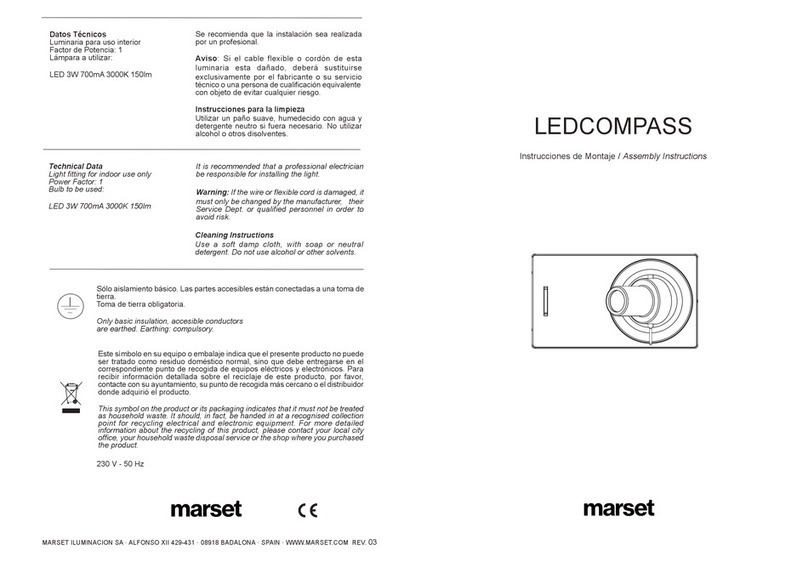 marset LEDCOMPASS User manual