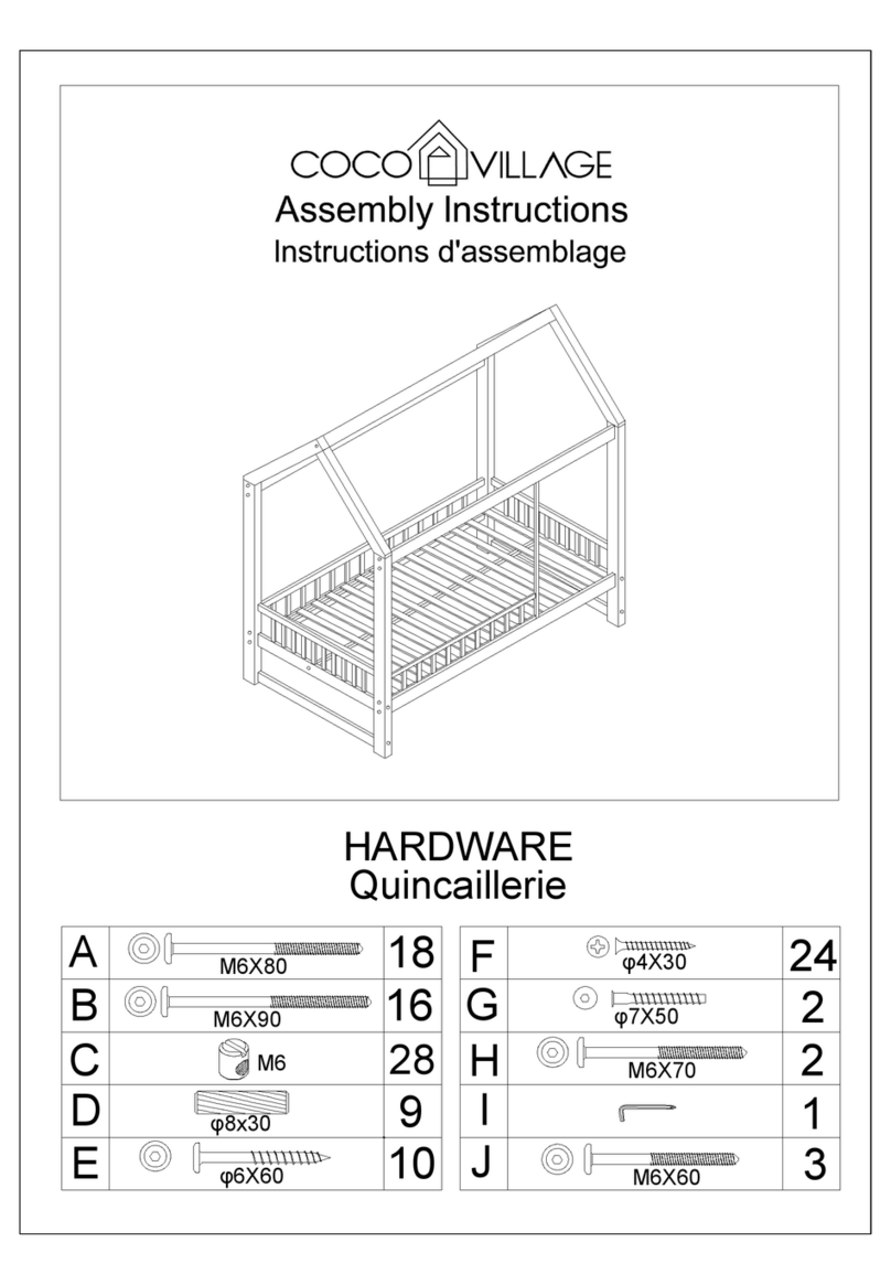 COCOVILLAGE HARDWARE Assembly instructions COCOVILLAGE HARDWARE Assembly instructions
