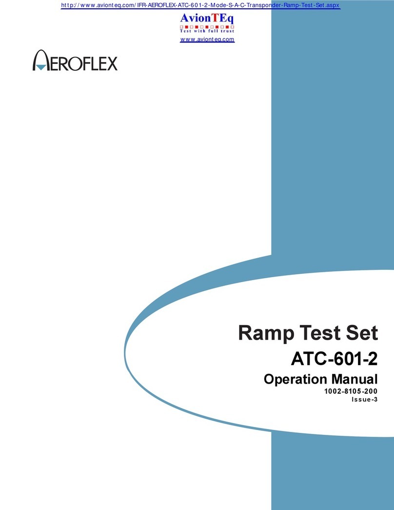 AvionTEq Aeroflex ATC-601-2 Operation manual
