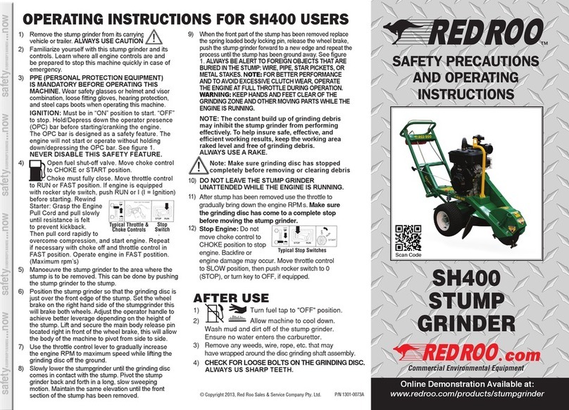red roo SH400 Operating instructions