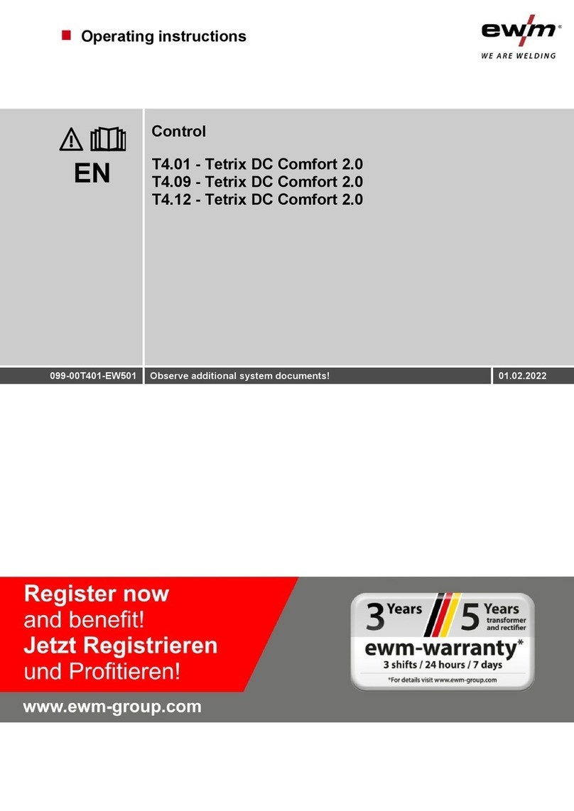 EWM Tetrix DC Comfort 2.0 User manual