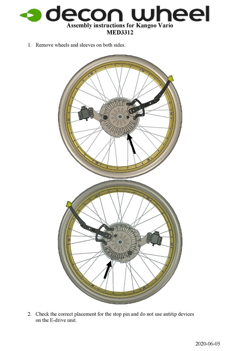 Decon wheel MED3312 User manual