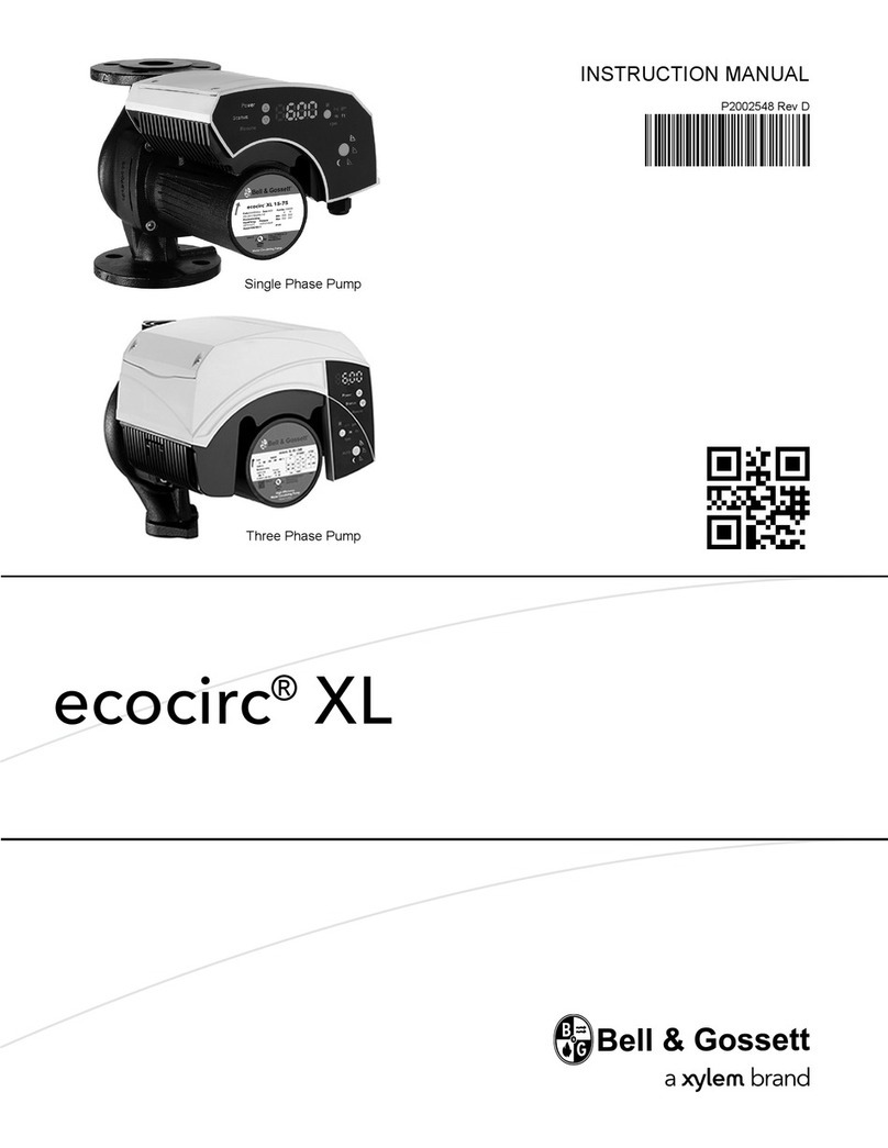 Xylem Bell & Gossett ecocirc XL Series User manual