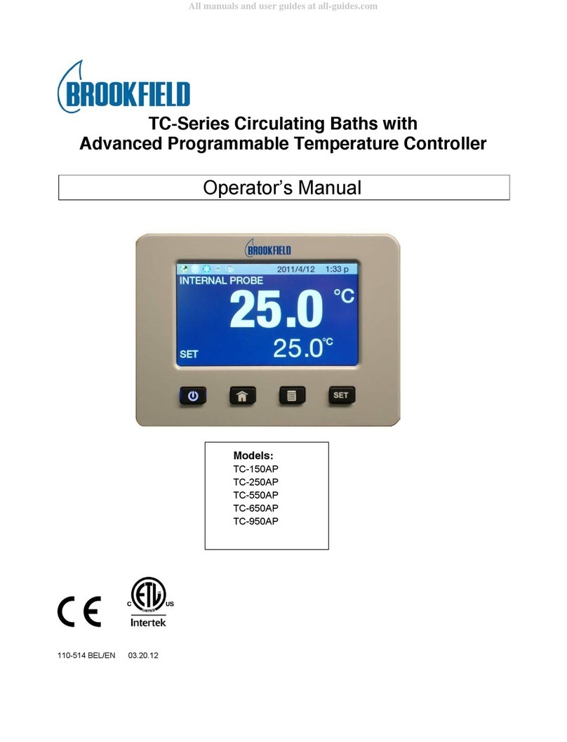 Brookfield TC Series Operator's manual Brookfield TC Series Operator's manual