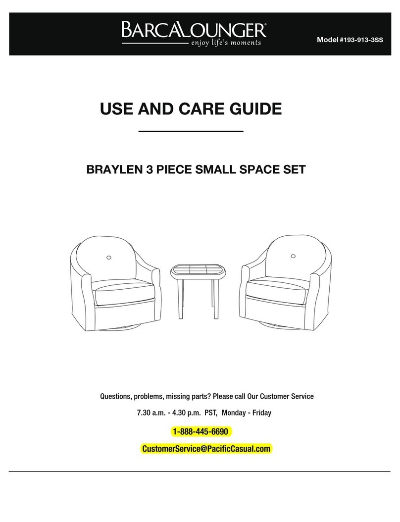 BARCALOUNGER BRAYLEN 193-913-3SS User manual