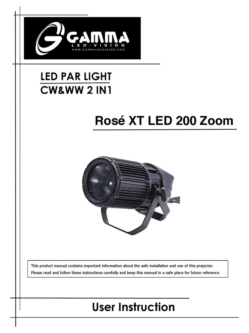 Gamma+ Rose XT LED 200 Zoom User instruction