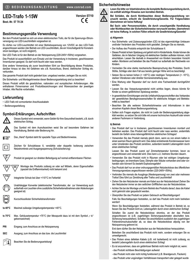 Conrad 577024 operating instructions