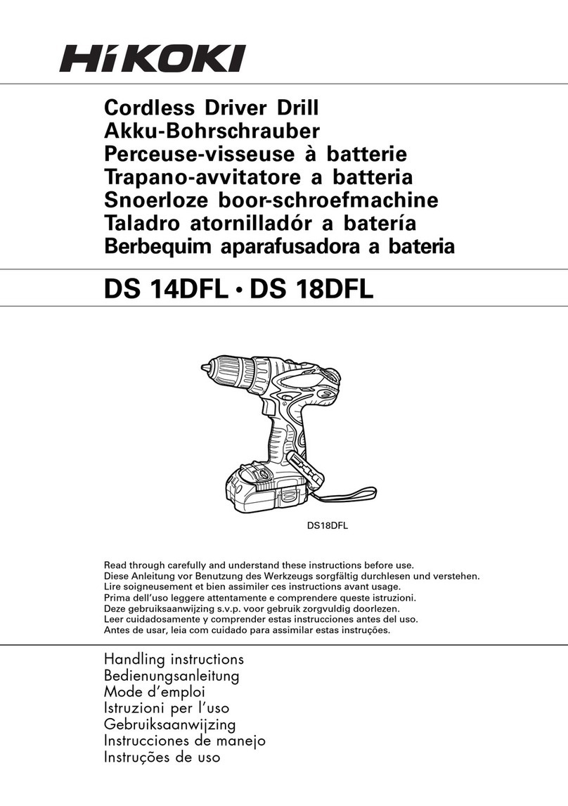 HIKOKI DS 14DFL Handling instructions