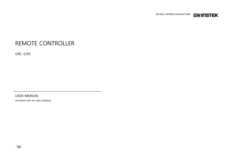 GW Instek GRC-1201 User manual