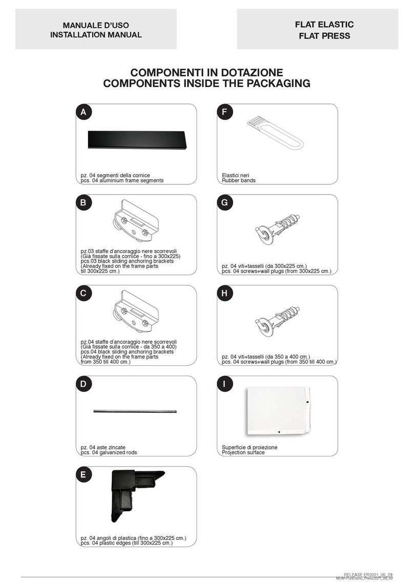 Screen Int FLAT ELASTIC User manual