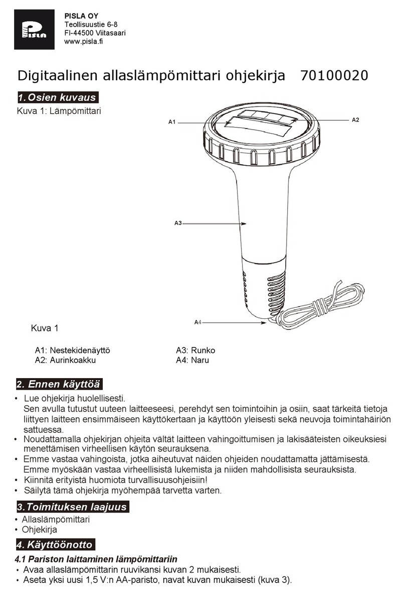 Pisla 70100020 User manual