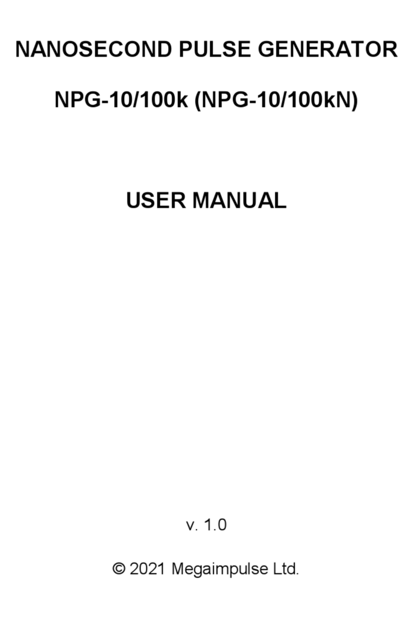 Megaimpulse NPG-10/100k User manual