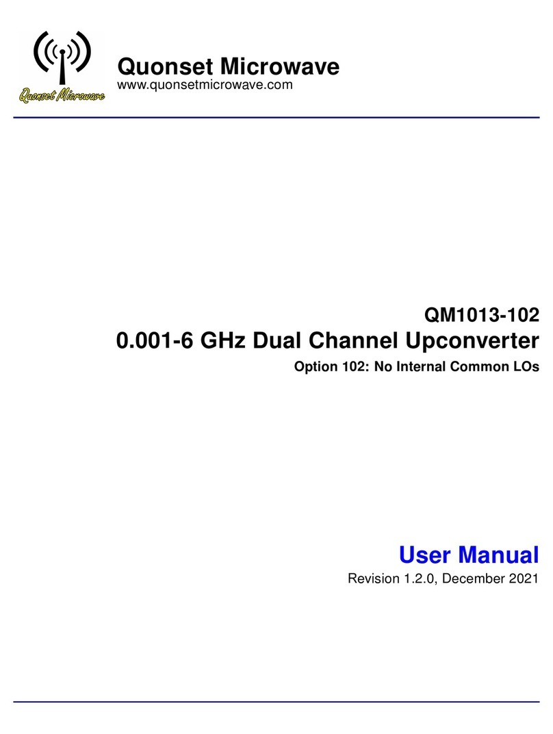Quonset Microwave QM1013-102 user manual