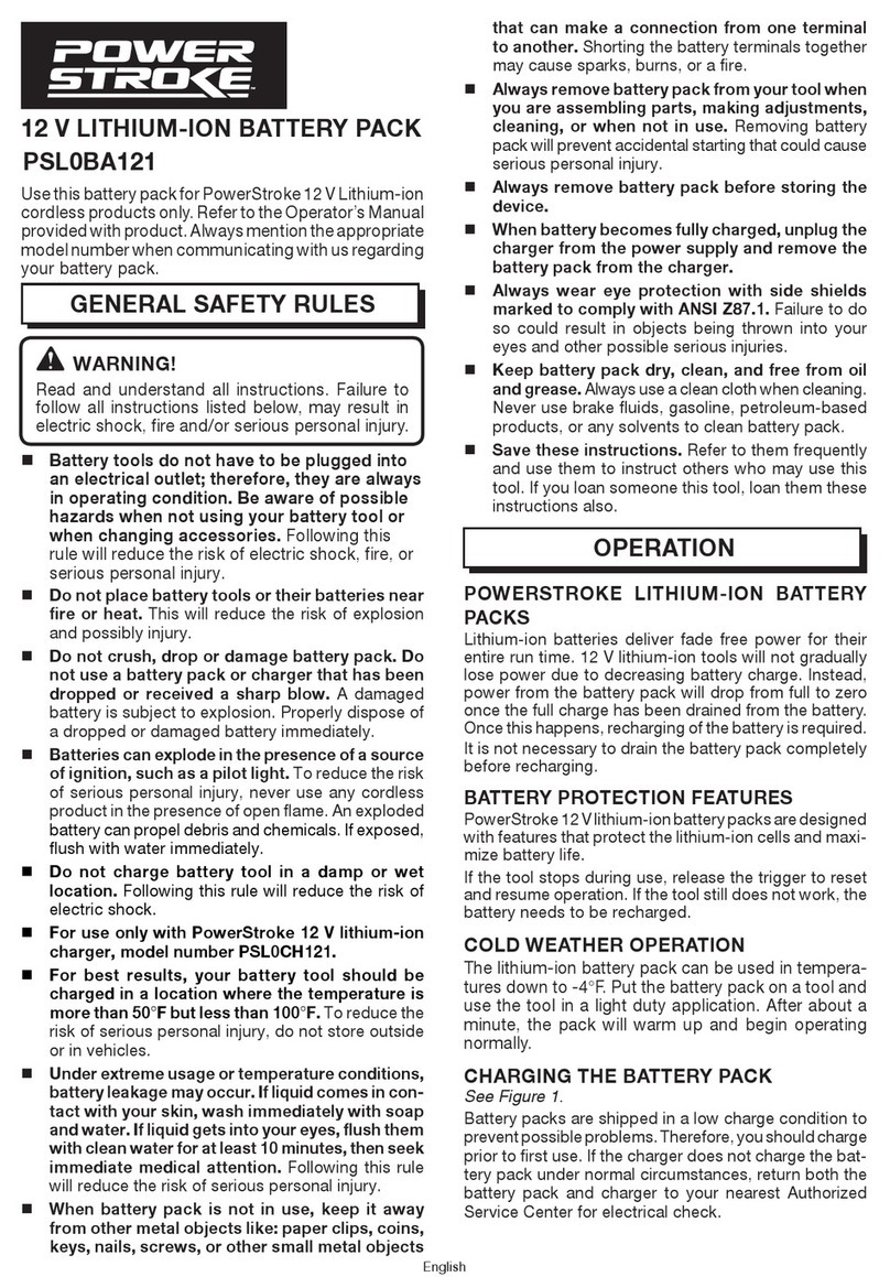 Power Stroke PSL0BA121 User manual