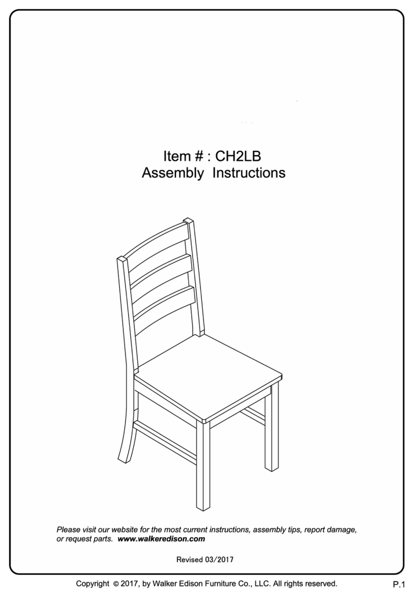 Walker Edison CH2LB User manual