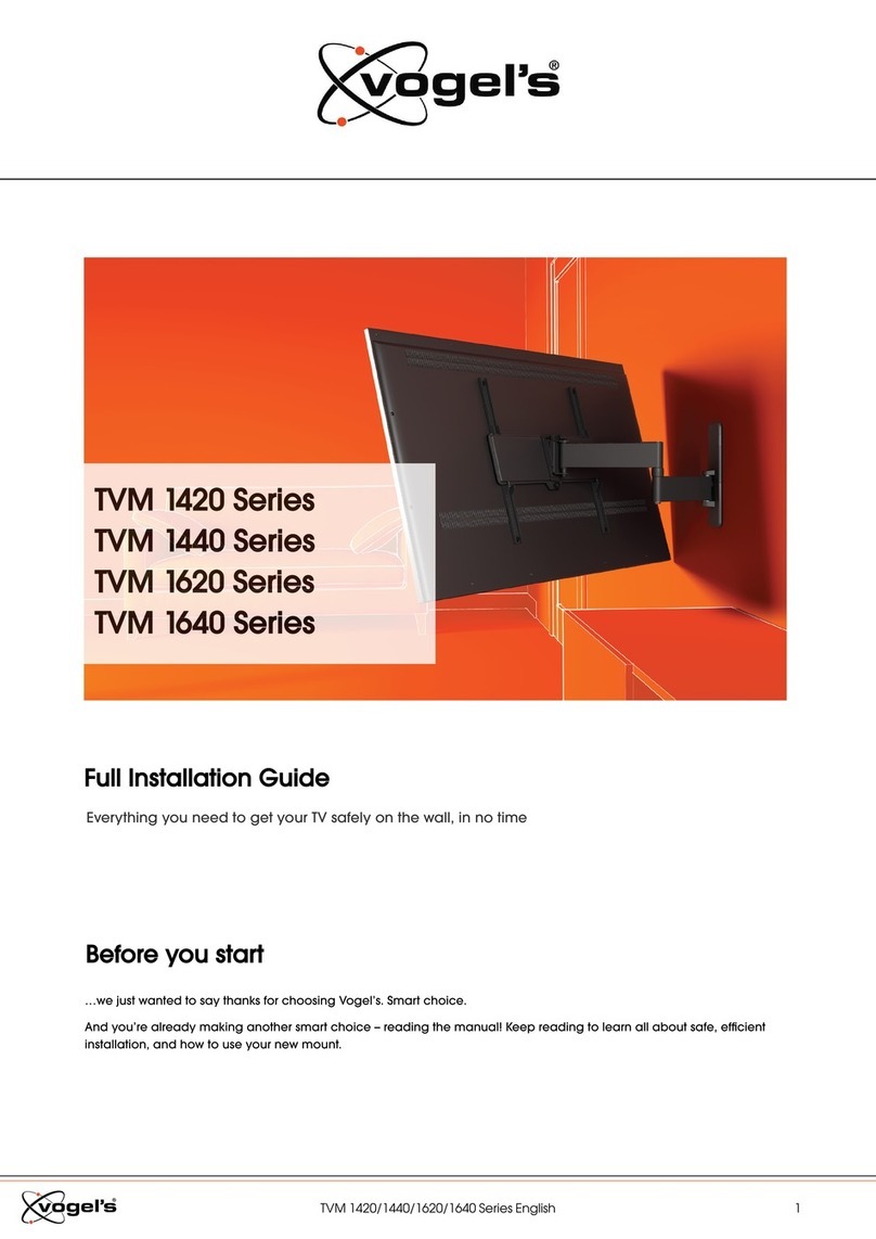 VOGELS TVM 1420 Series Full instruction guide VOGELS TVM 1420 Series Full instruction guide
